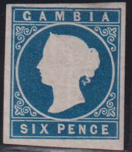 British Area A- M - Gambia #2 MintLH VF - XF