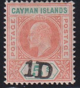 British Area A- M - Cayman Islands #19 MintLH VF