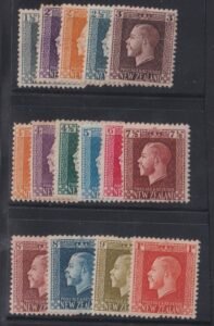 British Area N- Z - New Zealand #145-59 MintHinged F - VF