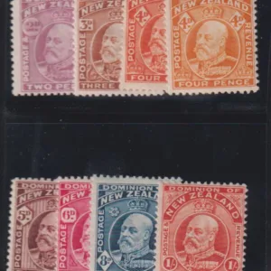 British Area N- Z - New Zealand #132-9 MintHinged F - VF