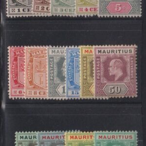 British Area A- M - Mauritius #137-51 MintLH F - VF