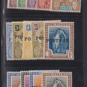 British Area A- M - Malta #116-29 LH F - VF