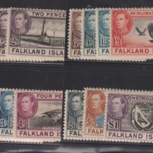 British Area A- M - Falkland Islands #84//96 MintHinged/LH F - VF