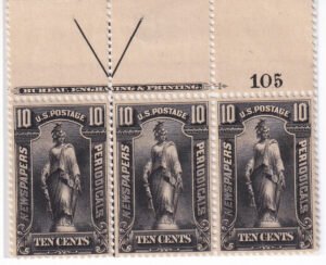 US Newspaper Stamps #PR117 MintLH/NH