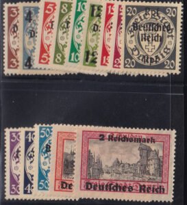 Danzig, Memel, and Plebescites #241-54 MintLH