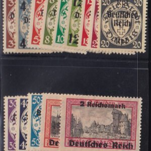 Danzig, Memel, and Plebescites #241-54 MintLH