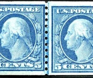 US 496 Washington / Franklin NH Fine Line Pair w/ Right Stamp Lower cv $65