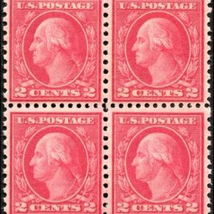 US 540 Washington / Franklin NH F - VF Block of Four cv $115