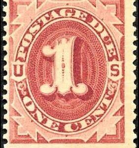US J22 Postage Dues Ave - F NH cv $95