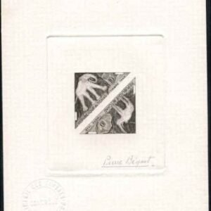 Chad J23 - J34 1962 Artist Die Proofs Cave Paintings, Animals