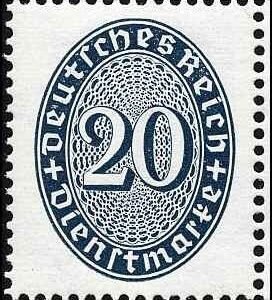 Germany O75 Var VF NH cv $150