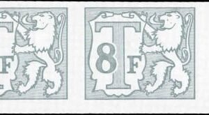 Belgium J72 J75 - J77 Pair Set Imperf