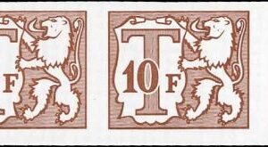 Belgium J72 J75 - J77 Pair Set Imperf