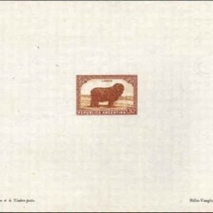 Argentina 442 1936 Artist Die Proof, Animal - Merino Sheep