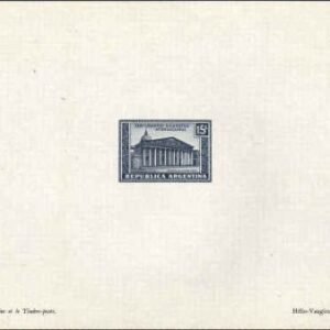 Argentina 415 1934 Artist Die Proof, Buenos Aires Cathedral