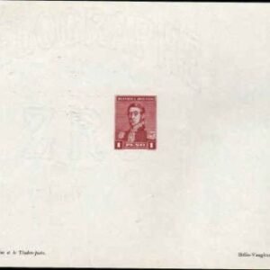 Argentina  103 1892-95 Artist Die Proof, San Martin