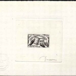 Burkina Faso 179 Artist Die Proof, Bank book, hands, Coins