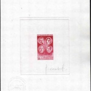 Burkina Faso 240 Artist Die Proof, Four Races