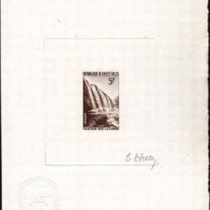 Burkina Faso 139 1965 Artist Die Proof, Waterfall