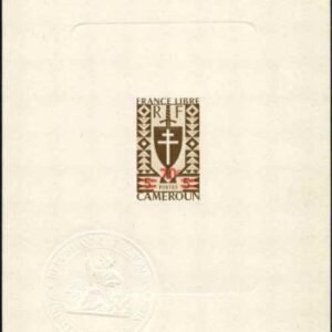 Cameroun  299 Artist Die Proof, Lorraine Cross, Joan of Arc