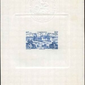 Cameroun C12 Artist Die Proof, WWII, Chad to Rhine