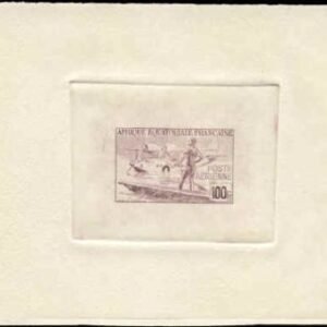 French Equatorial Africa C23M Violet Brown