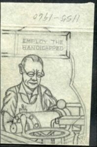 Ralph Dyer Artwork : Scott 1155, Handicapped