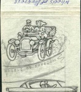 Ralph Dyer Artwork : Scott 1162, Automobiles