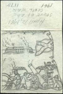 Ralph Dyer Artwork : Scott 1178, Civil War, Fort Sumter