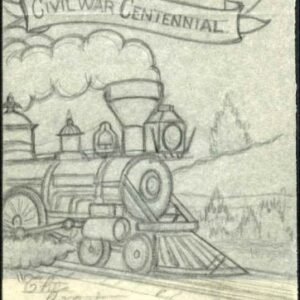 Ralph Dyer Artwork : Scott 1178 - 1182, Civil War, Train