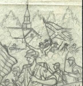 Ralph Dyer Artwork : Scott 1179, Civil War, Shiloh