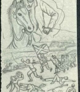 Ralph Dyer Artwork : Scott 1181, Civil War, Battle of the Wilderness