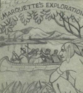 Ralph Dyer Artwork : Scott 1356, Canoe, Indian