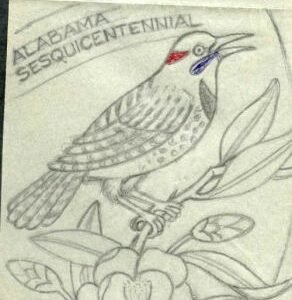 Ralph Dyer Artwork : Scott 1375 Birds