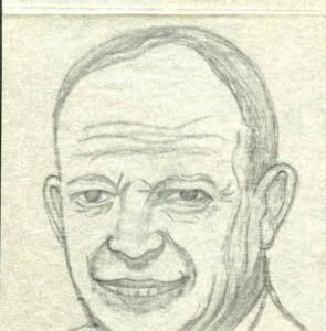 Ralph Dyer Artwork : Scott 1383, Eisenhower