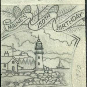 Ralph Dyer Artwork : Scott 1391, Maine Lighthouse
