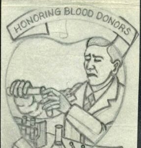 Ralph Dyer Artwork : Scott 1425, Blood Donor, Chemistry