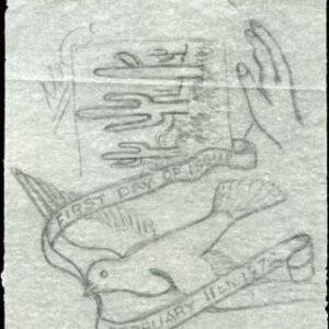 Ralph Dyer Artwork : Scott 1447, Peace corps, Bird