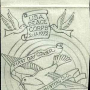 Ralph Dyer Artwork : Scott 1447, Peace corps, Bird