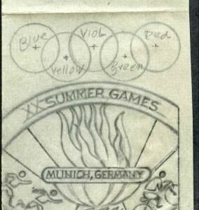 Ralph Dyer Artwork : Scott 1460-62 , Summer Olympics