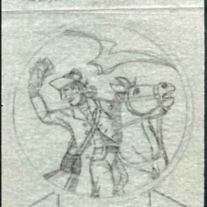 Ralph Dyer Artwork : Scott 1478Colonial, Postrider