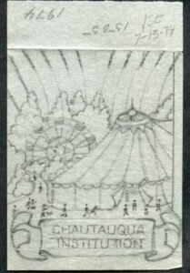 Ralph Dyer Artwork : Scott 1505, Chautauqua Institution, Tent
