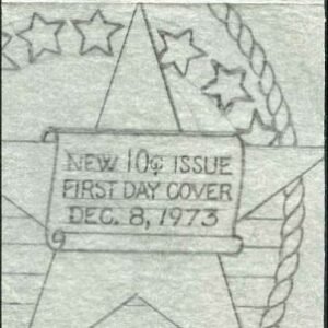 Ralph Dyer Artwork : Scott 1509, 10c Rate, Star