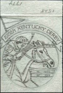 Ralph Dyer Artwork : Scott 1528, Horse racing