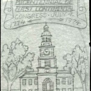 Ralph Dyer Artwork : Scott 1545-46, Bicentennial, 1st Continental Congress