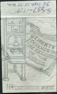 Ralph Dyer Artwork : Scott 1593, Printing Press