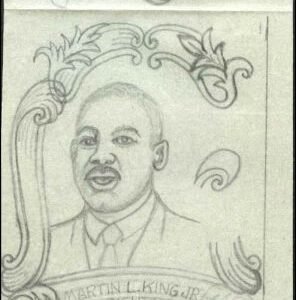 Ralph Dyer Artwork : Scott 1771 Martin Luther King