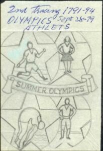 Ralph Dyer Artwork : Scott 1791-94 Summer Olympics