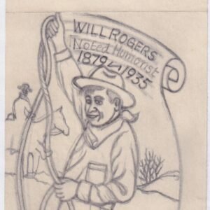 Ralph Dyer Artwork : Scott 1801 Will Rogers