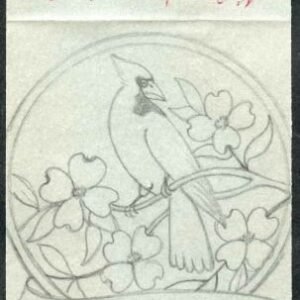 Ralph Dyer Artwork : Scott 1985 Birds and Flowers, Cardinal, North Carolina, Virginia